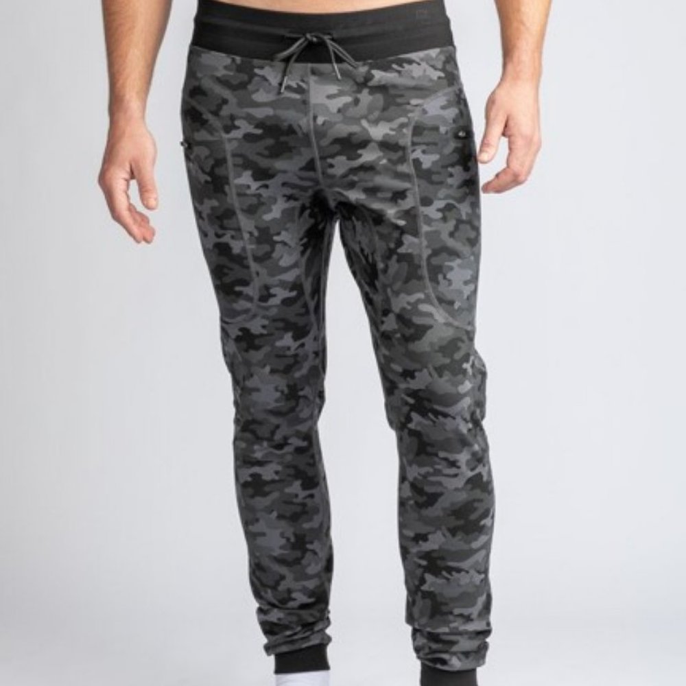 BYLT MEN'S ELITE JOGGERS LARGE L ASPHALT CAMO